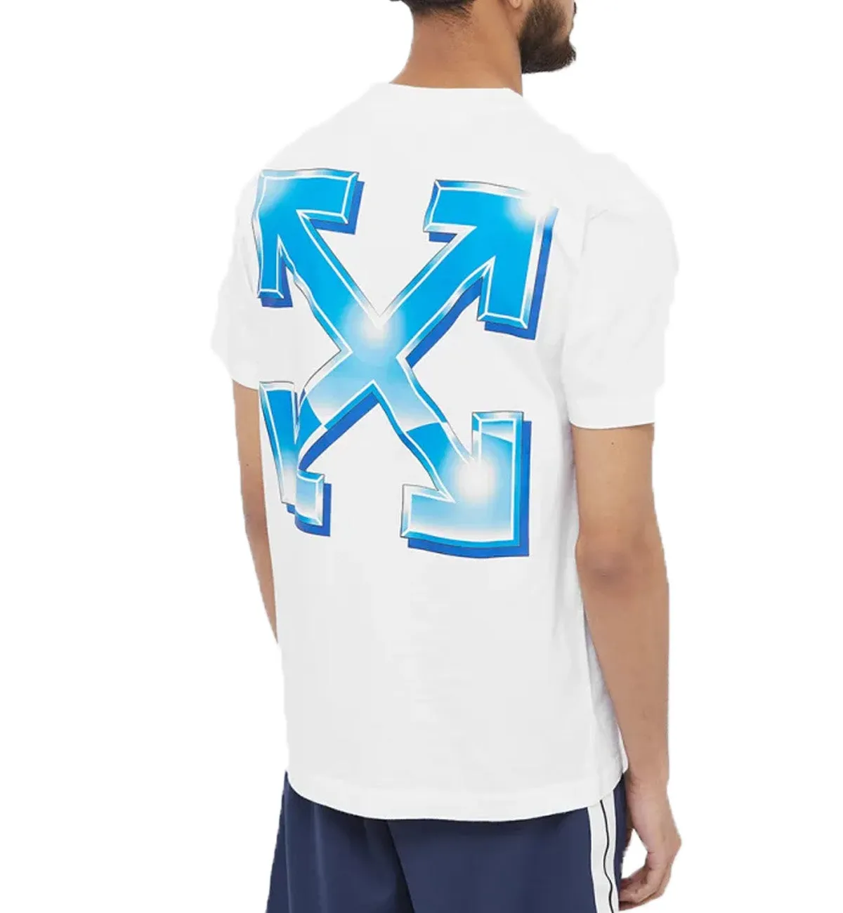 Off-White Blue Metal Arrows Tee (White)