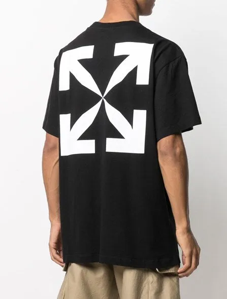 Off-White S/S Slim Fit Blue Mona Lisa T-Shirt (Black)