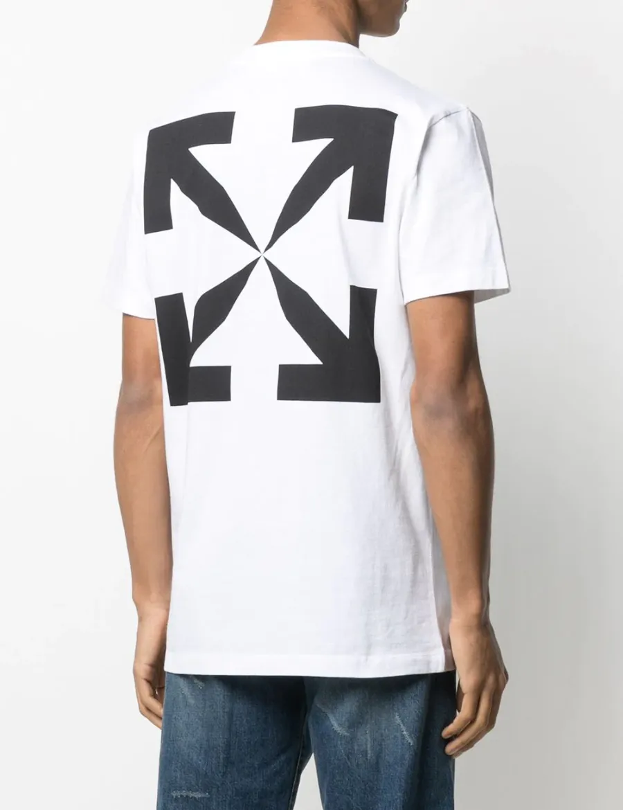 Off-White S/S Slim Fit Blue Mona Lisa T-Shirt (White)