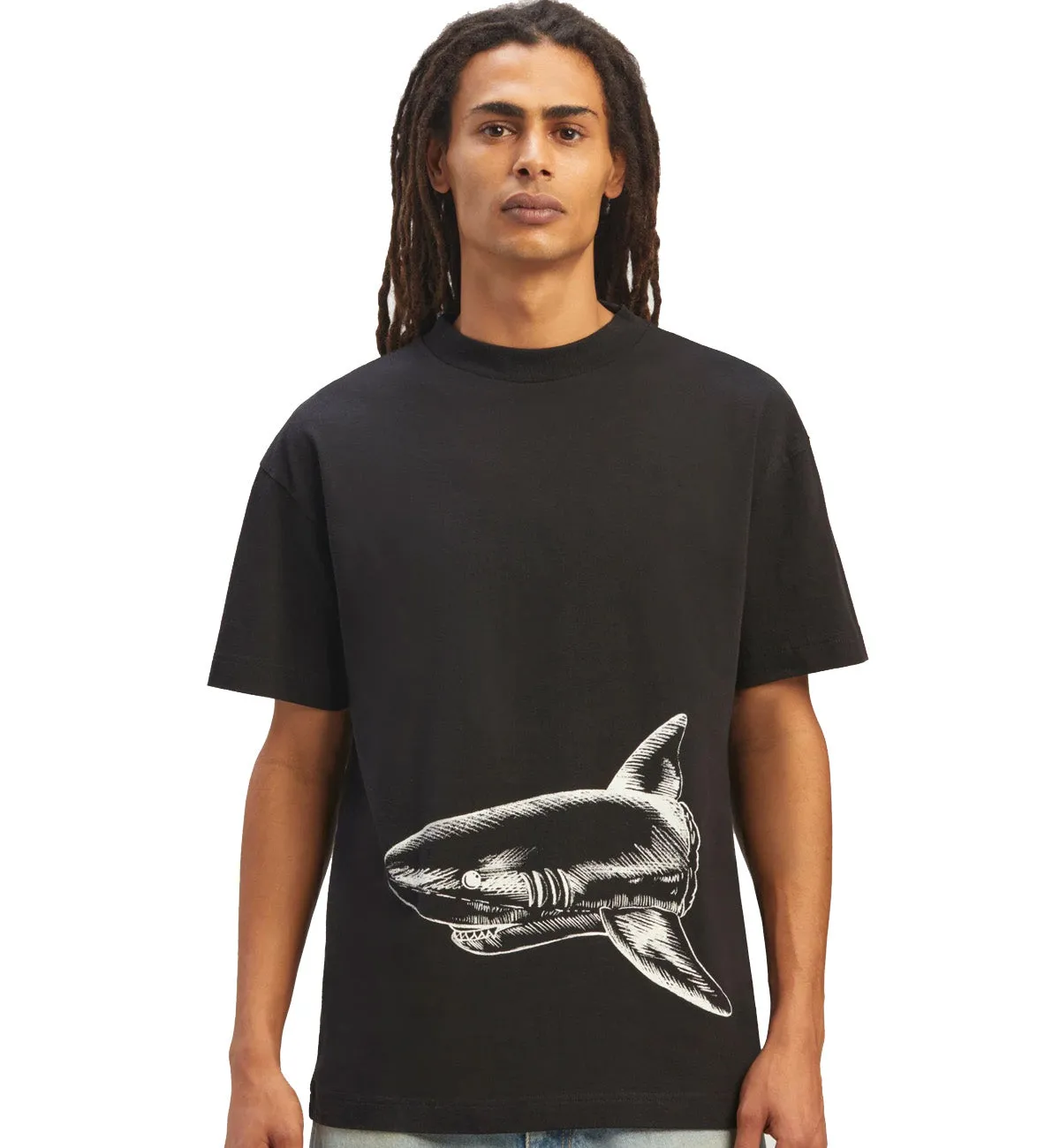 Palm Angels Broken Shark Classic T-Shirt (Black)