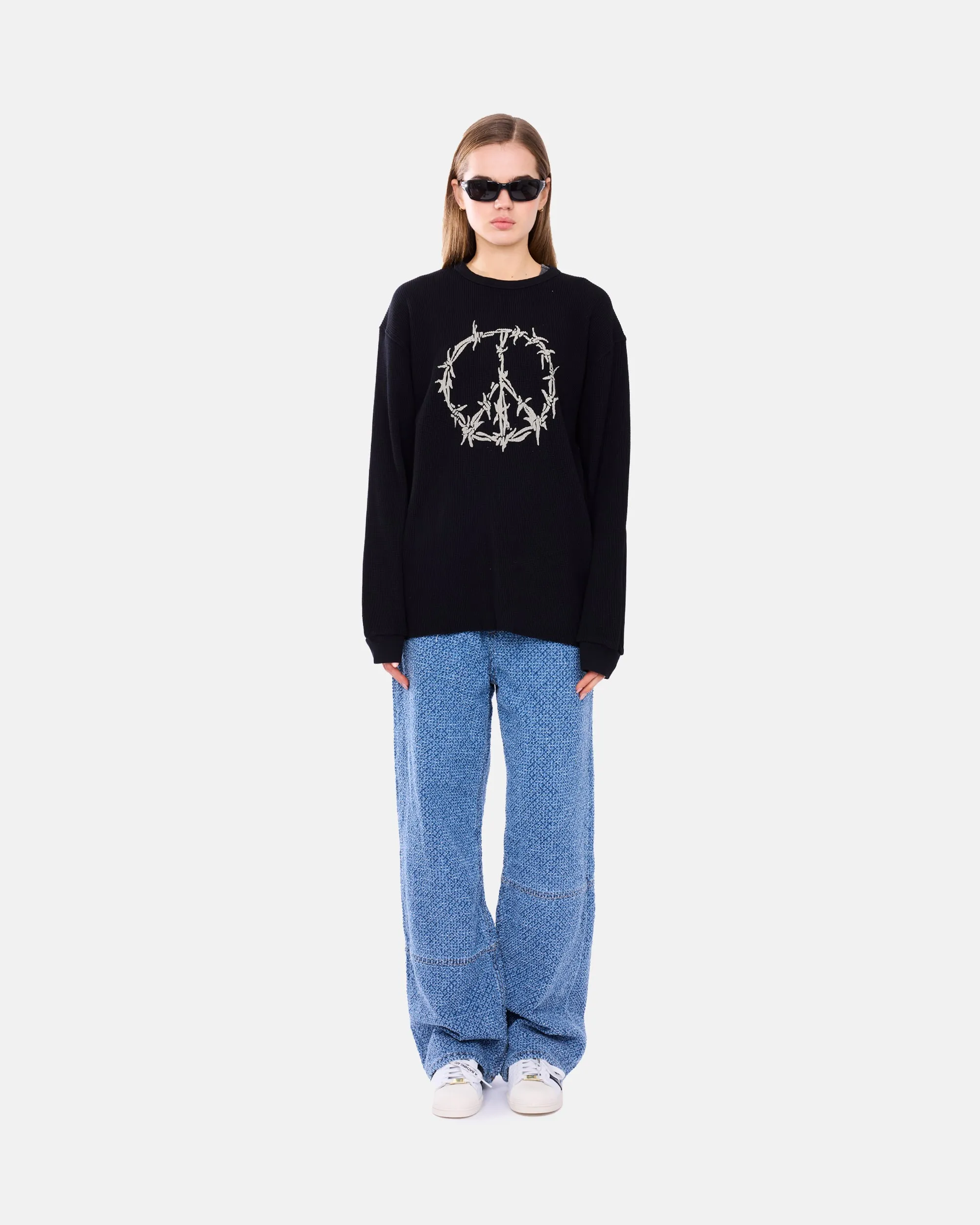 Peace Press Gothic Waffle Longsleeve