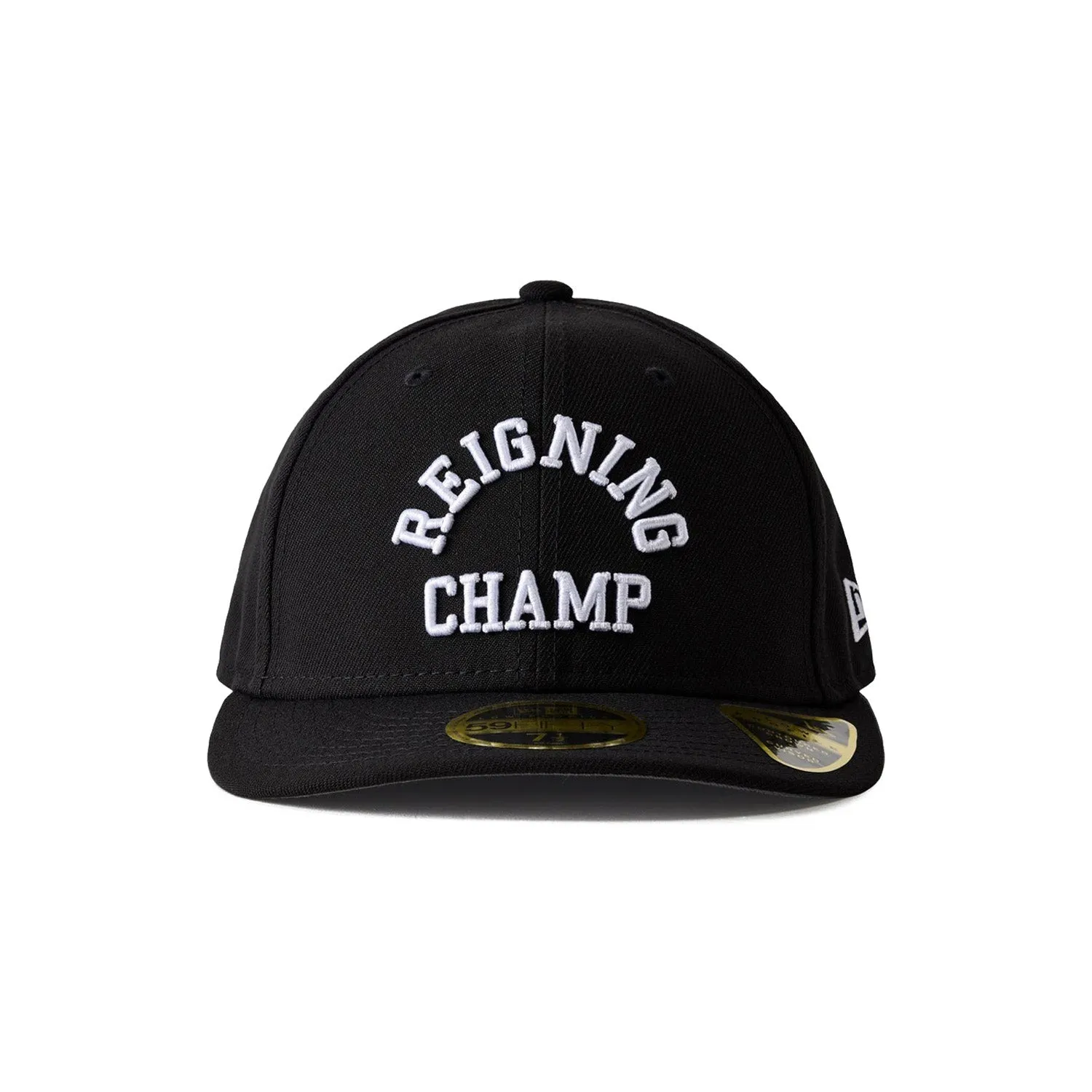 Reigning Champ Men Woven New Era Low Pro 59Fifty Arch Logo Cap Black White