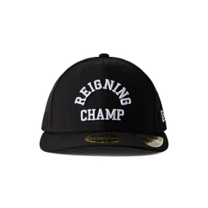 Reigning Champ Men Woven New Era Low Pro 59Fifty Arch Logo Cap Black White