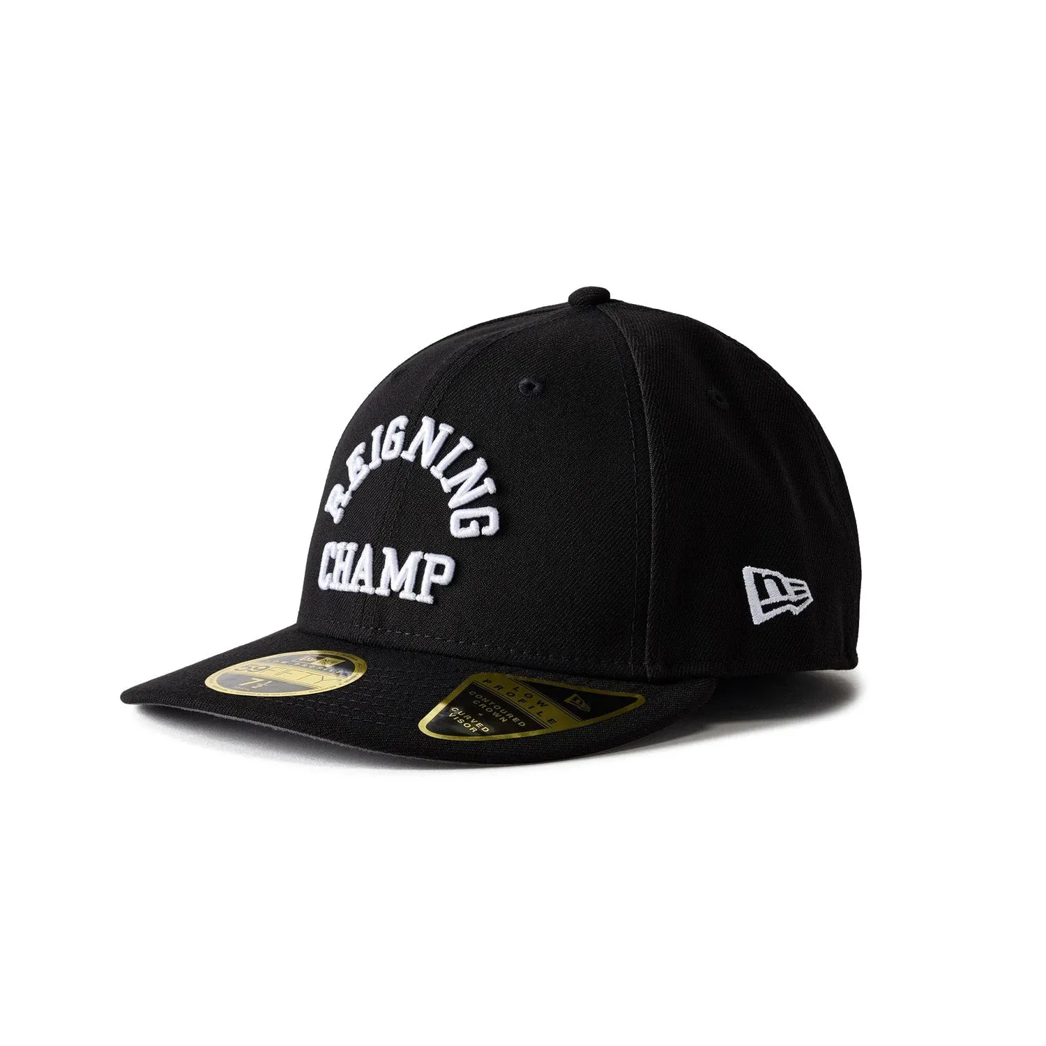 Reigning Champ Men Woven New Era Low Pro 59Fifty Arch Logo Cap Black White