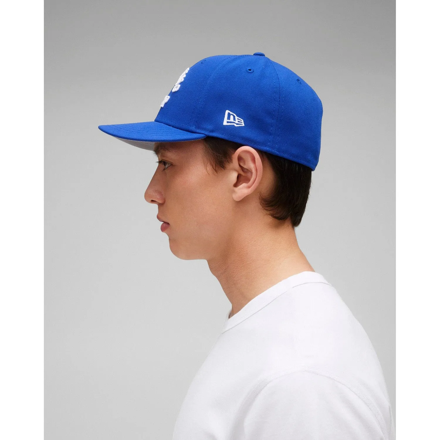 Reigning Champ Men Woven New Era Low Pro 59Fifty Arch Logo Cap Blue White