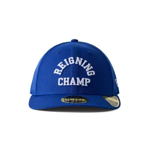 Reigning Champ Men Woven New Era Low Pro 59Fifty Arch Logo Cap Blue White