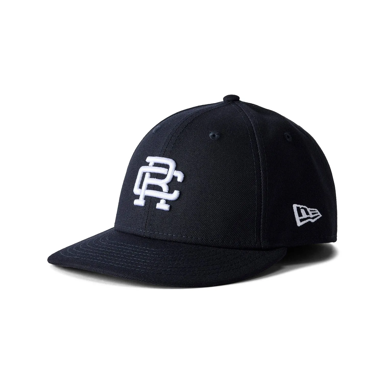 Reigning Champ Men Woven New Era Low Pro 59Fifty Monogram Cap Navy White