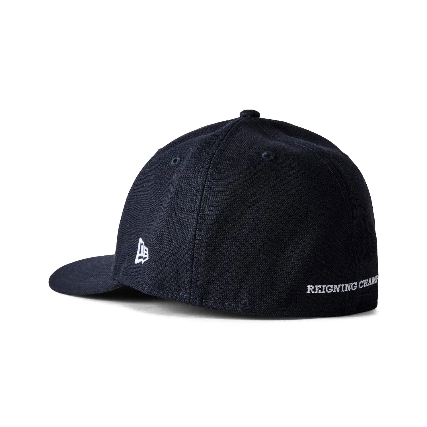 Reigning Champ Men Woven New Era Low Pro 59Fifty Monogram Cap Navy White