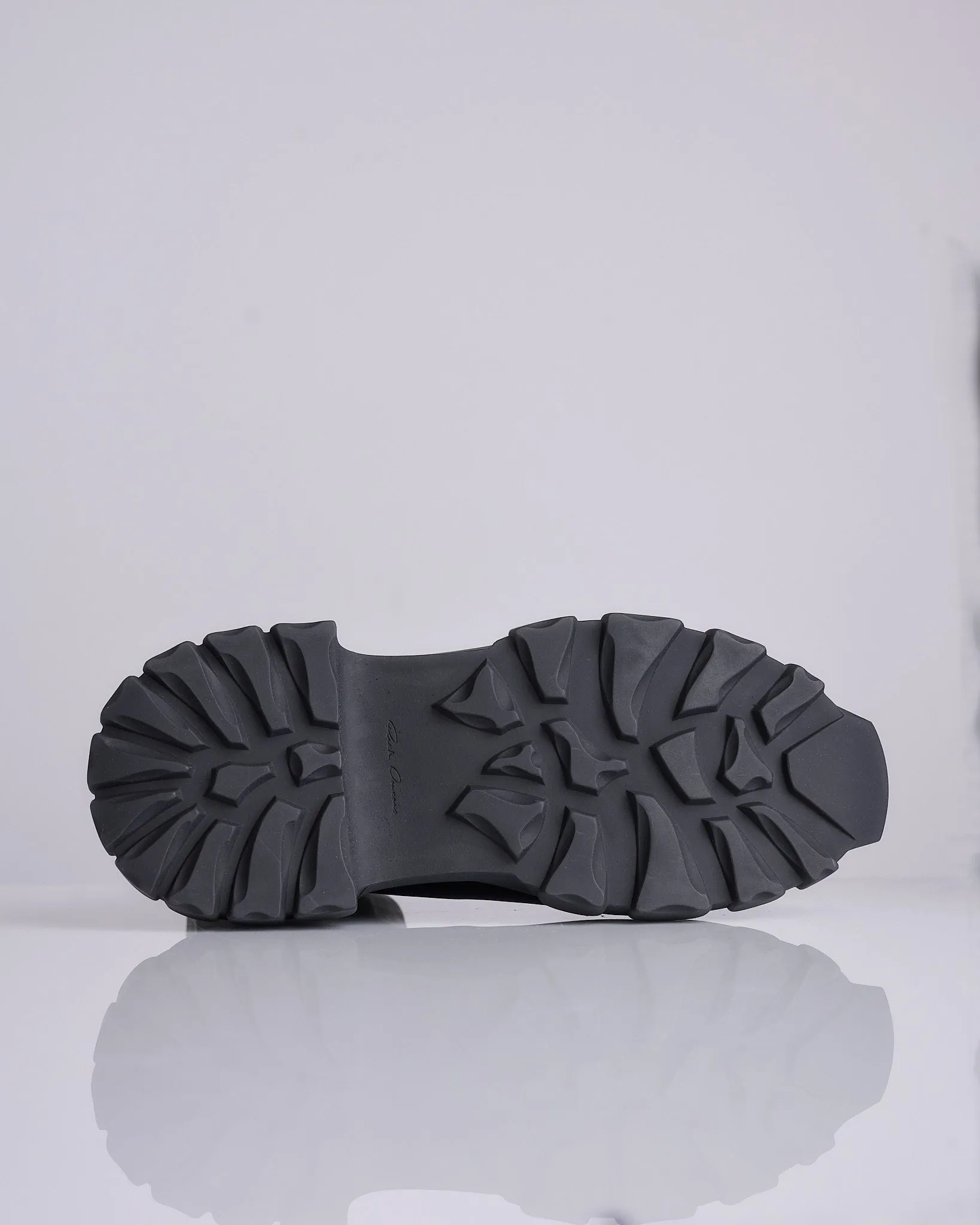 Rick Owens Tractor Beatle Boot LWN Nubuck Black Black