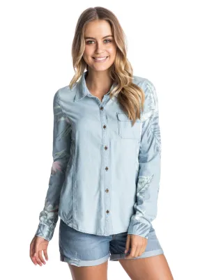 ROXY TROPIC CLASSIC | CAMISA DE ALGODN CON DETALLES FLORALES
