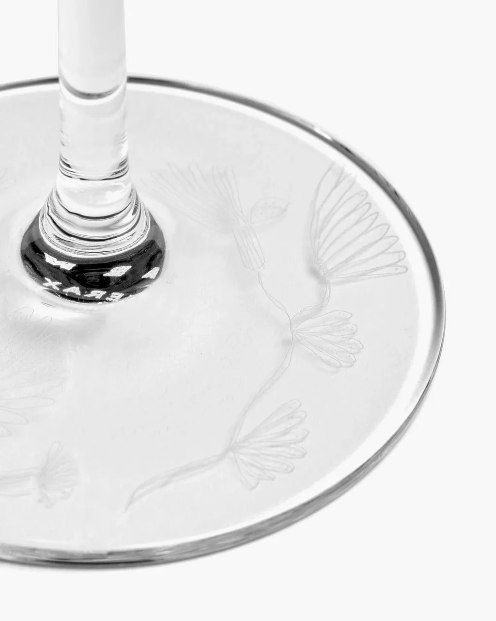 SERAX X MARNI - Camelia Aubergine Champagne Flute