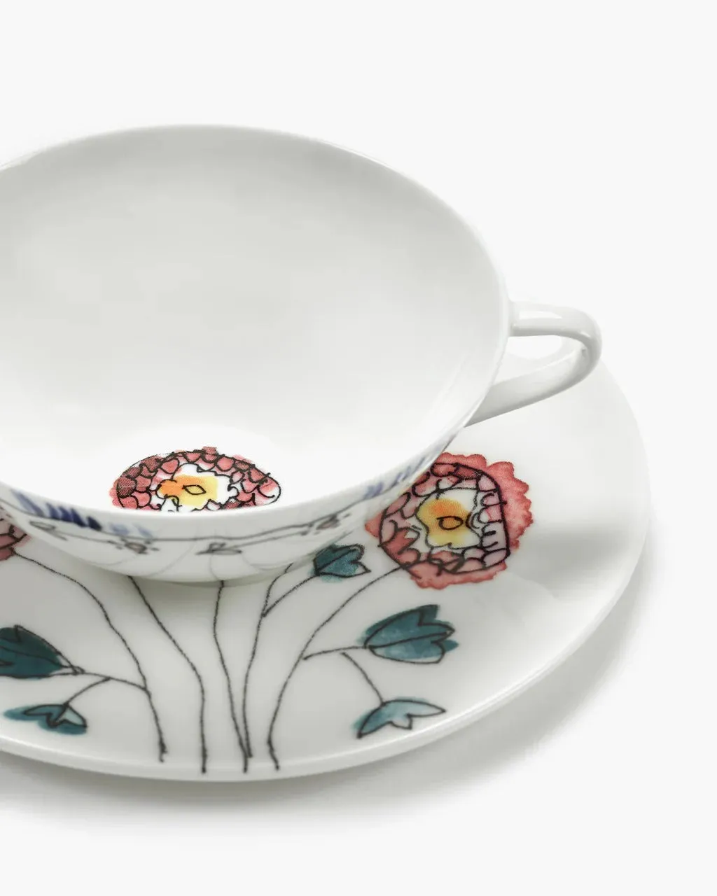 SERAX X MARNI - Coffee Cup Low Saucer Anemone Milk Mf