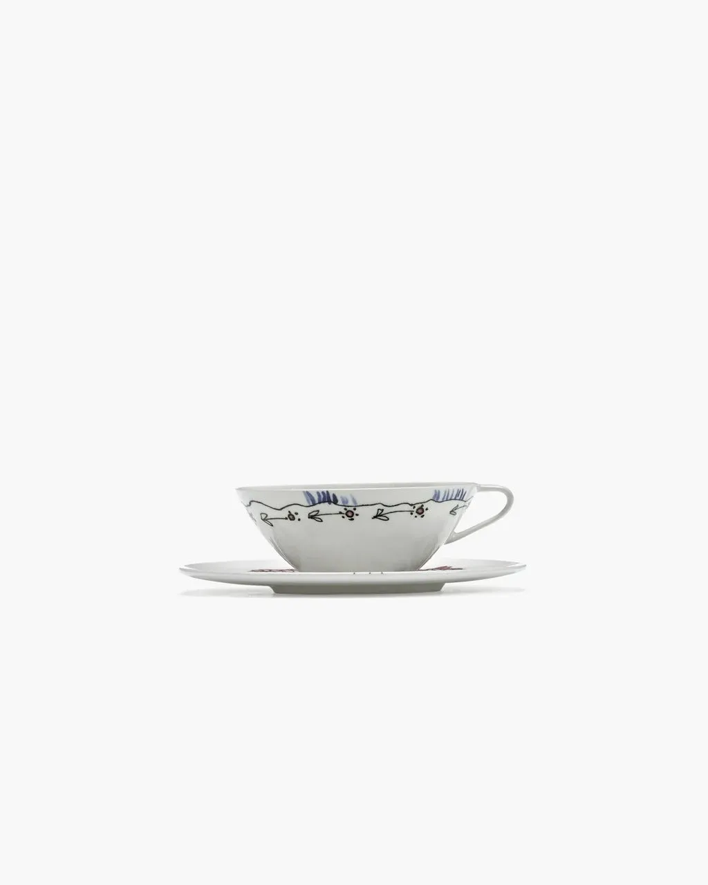 SERAX X MARNI - Coffee Cup Low Saucer Anemone Milk Mf