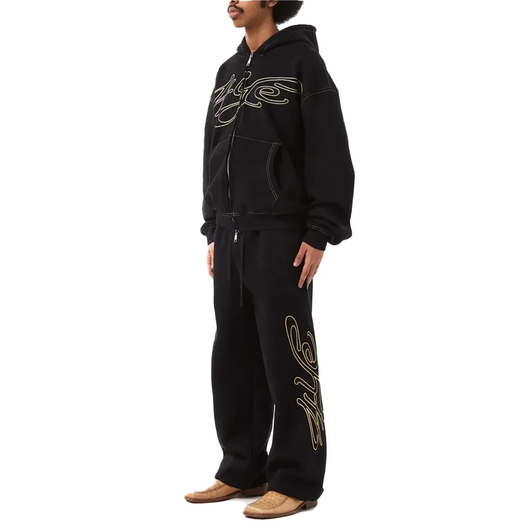 SIGNATURE ZIP HOODIE BLACK/GOLD