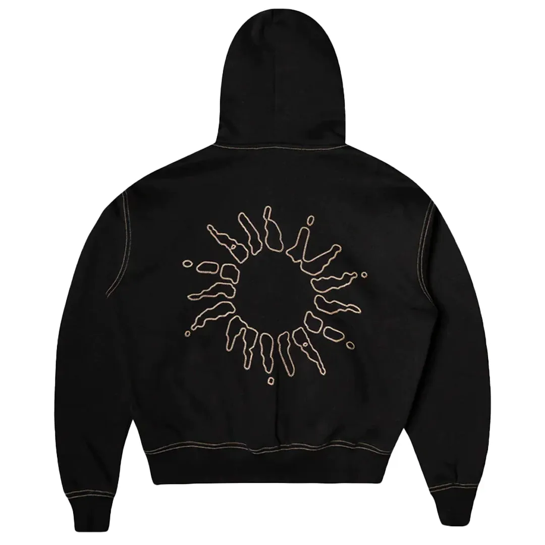 SIGNATURE ZIP HOODIE BLACK/GOLD