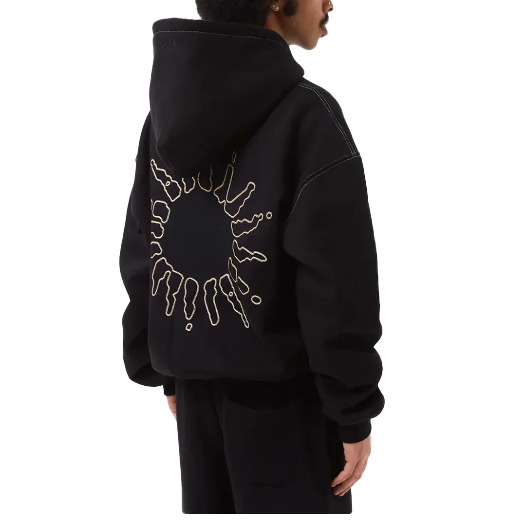 SIGNATURE ZIP HOODIE BLACK/GOLD
