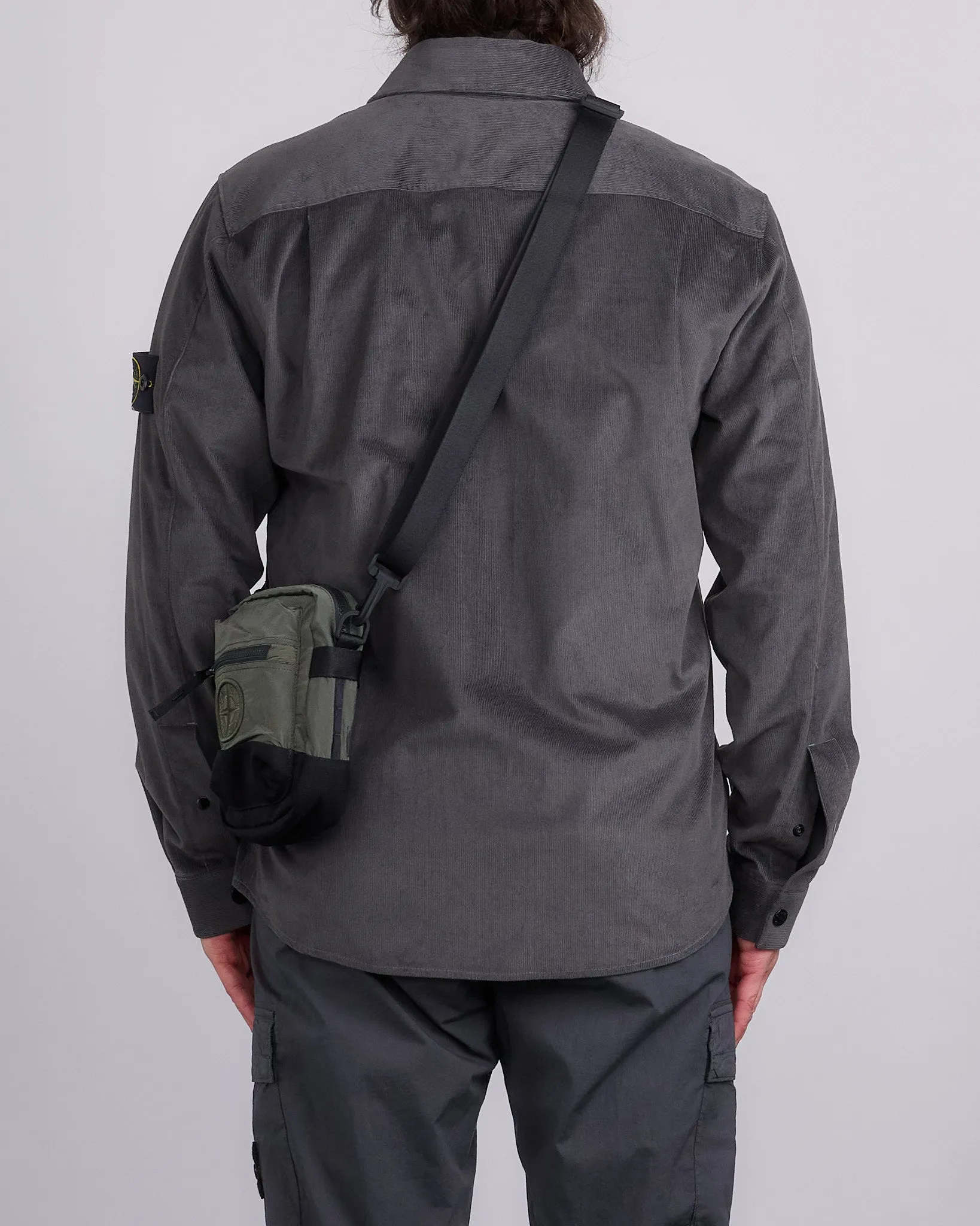 Stone Island Econyl Nylon Metal Crossbody Bag Musk