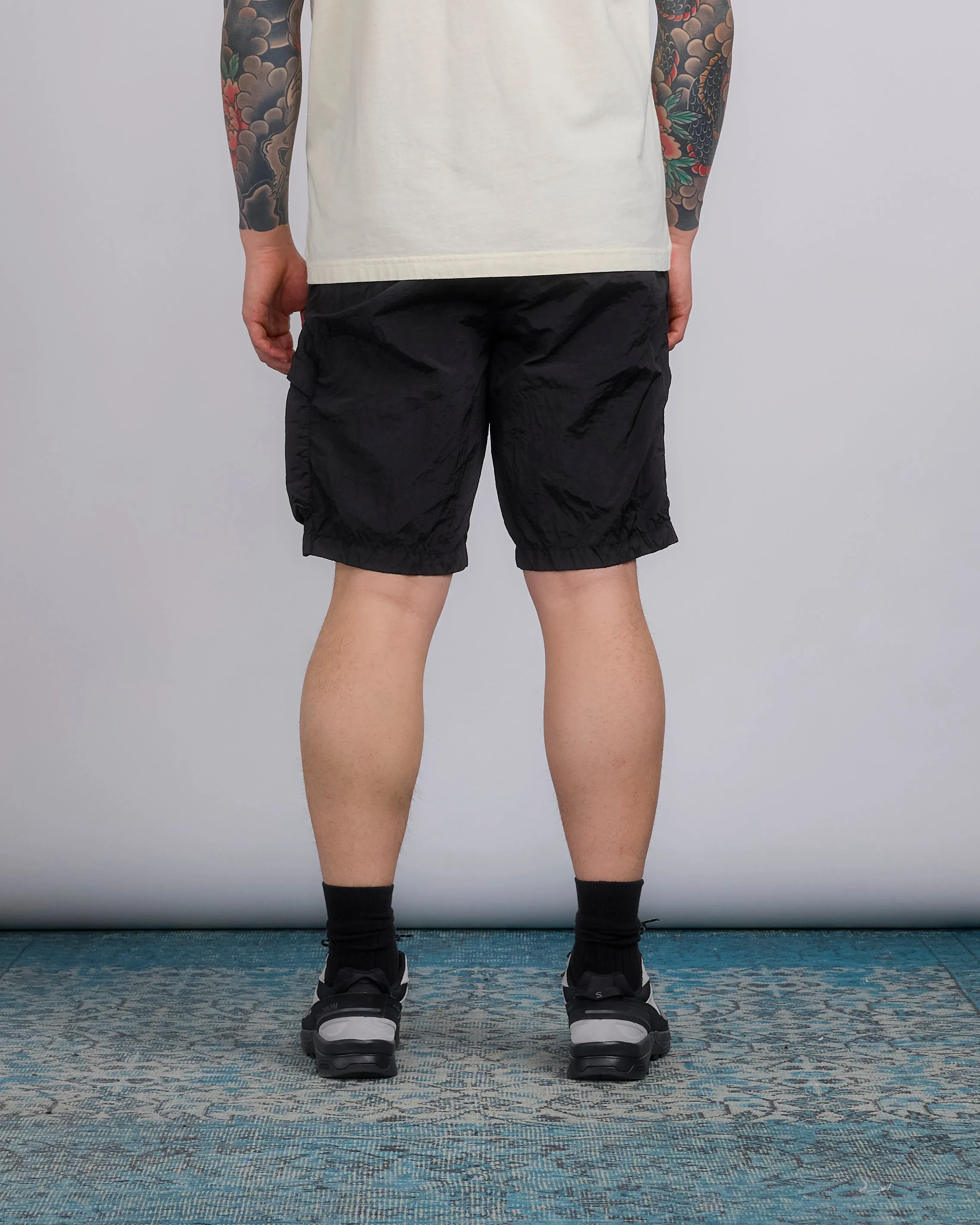 Stone Island Econyl Nylon Metal Single Cargo Short Black