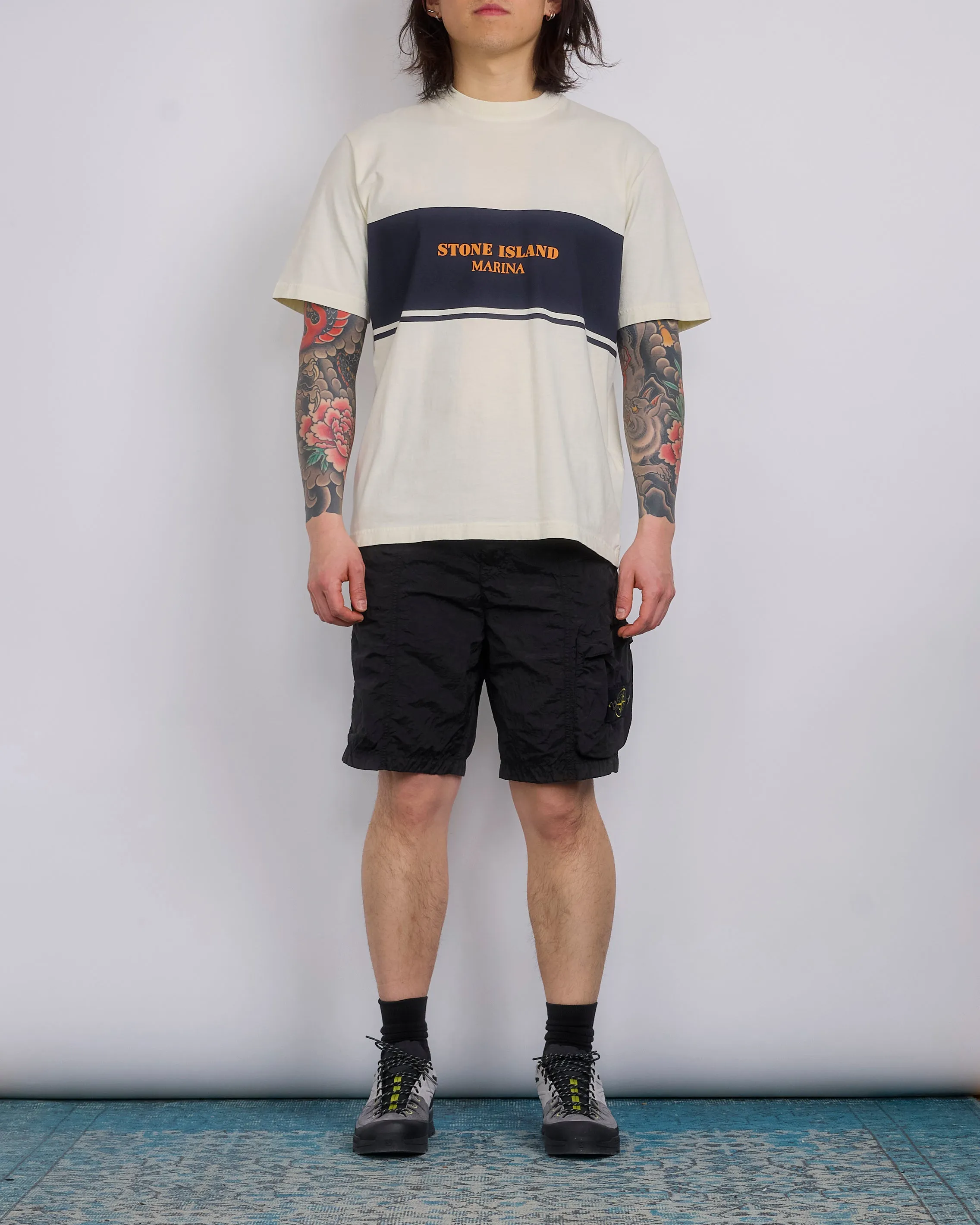 Stone Island Econyl Nylon Metal Single Cargo Short Black