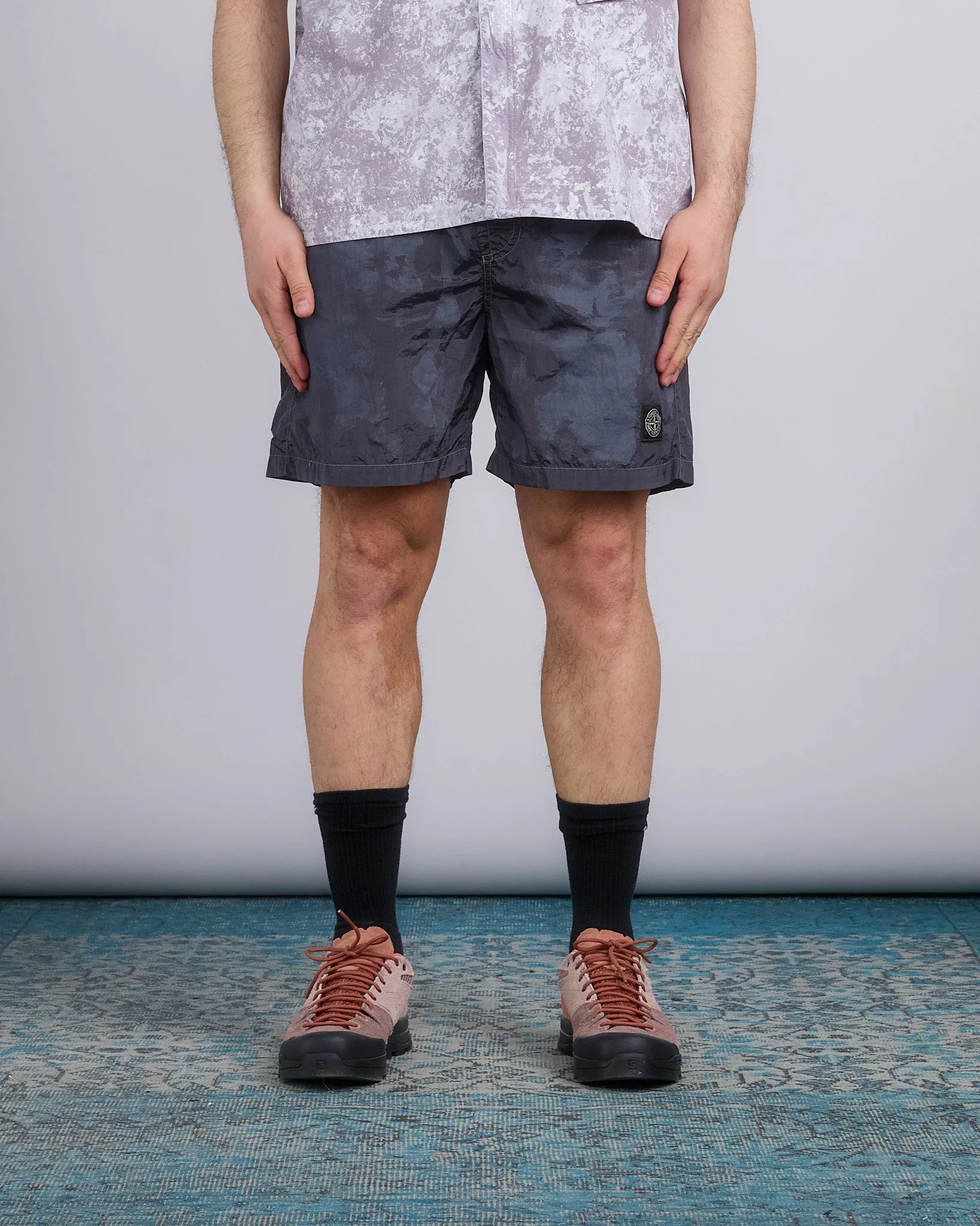 Stone Island Econyl Nylon Metal Swim Trunk Short Lead Grey