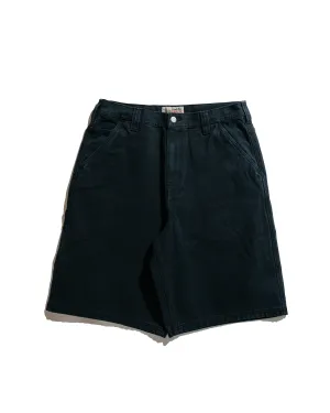 Stssy Work Short Washed Canvas Black