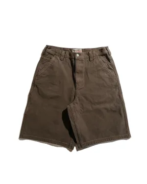 Stssy Work Short Washed Canvas Brown