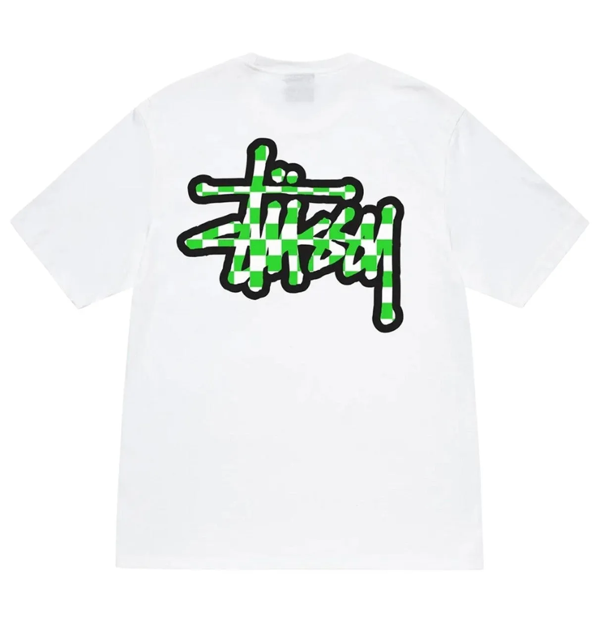 Stussy Checker Stock Tee (White)