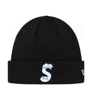 Supreme x New Era S Wording Beanie (Black)