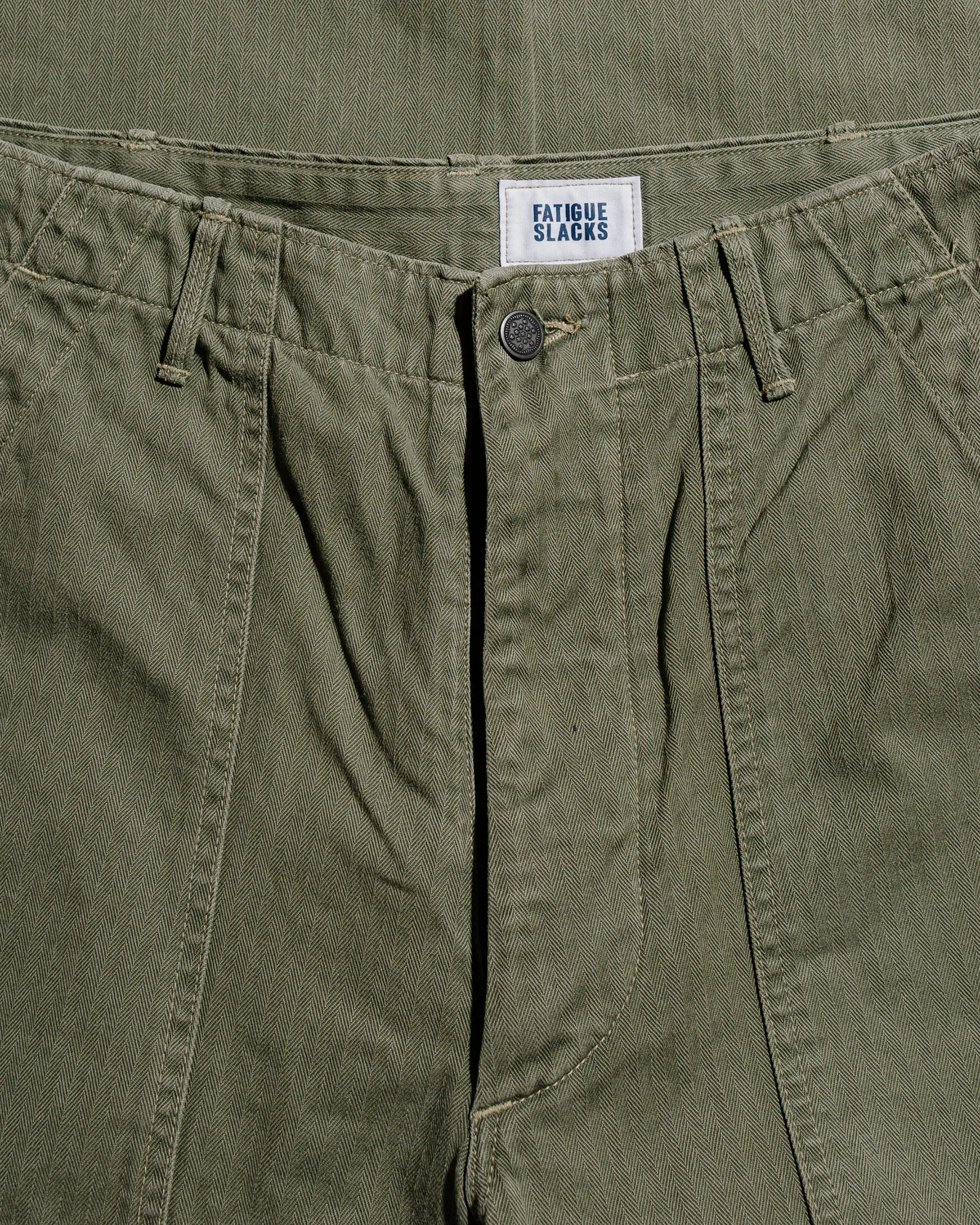The Corona Utility FP001-01 'Utility Slacks' SZ Military H.B.T Light OG w/ Bio-Wash