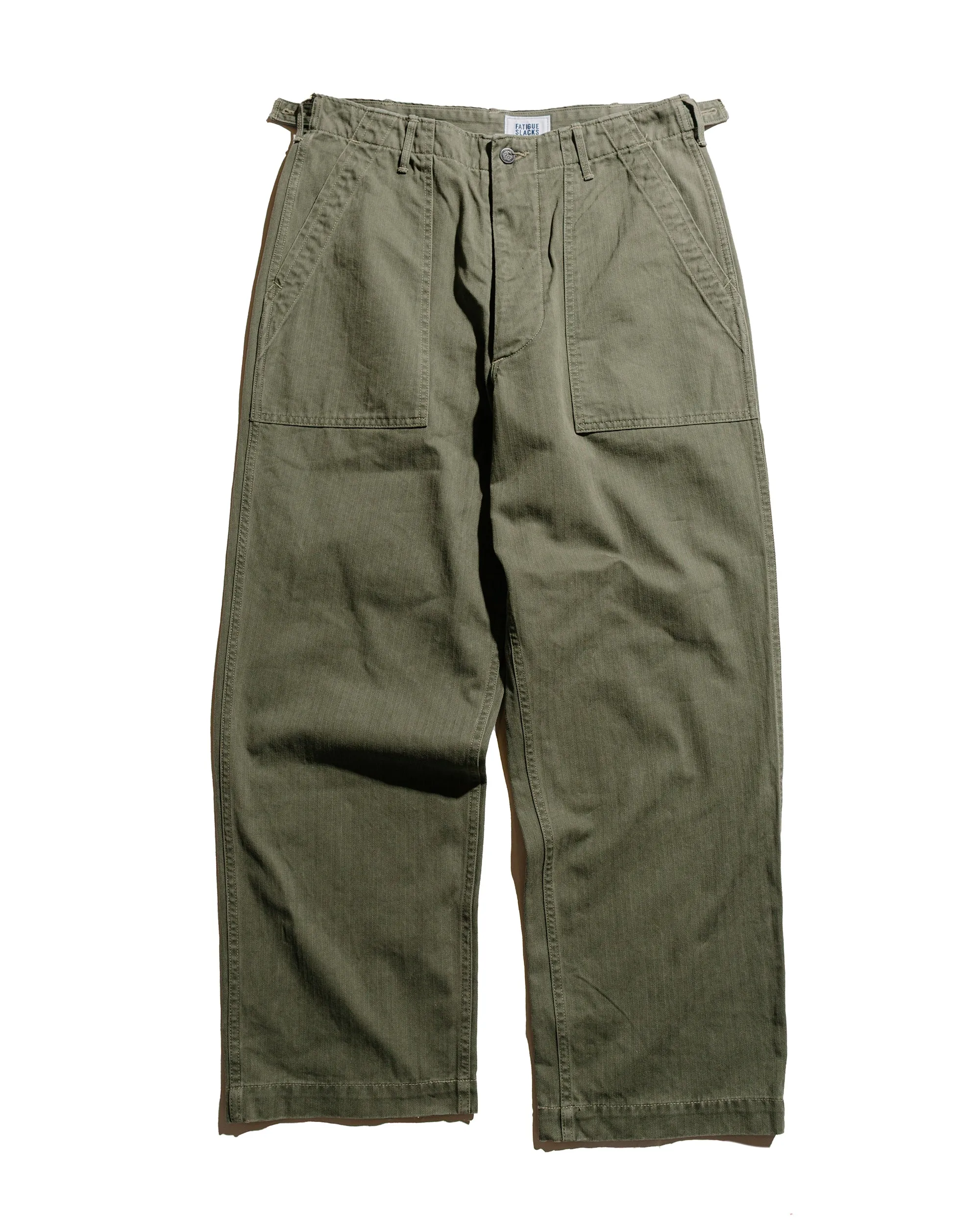 The Corona Utility FP001-01 'Utility Slacks' SZ Military H.B.T Light OG w/ Bio-Wash