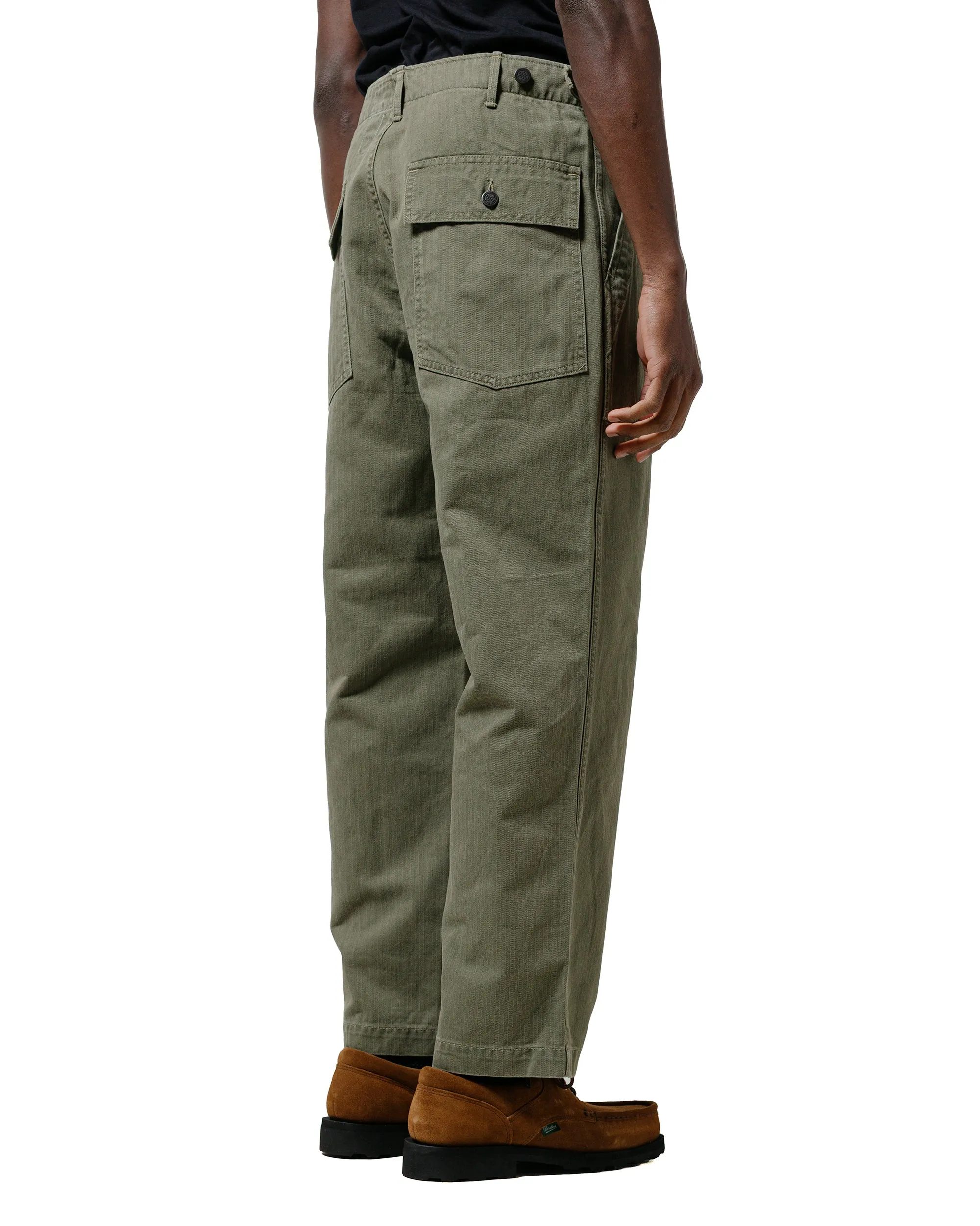 The Corona Utility FP001-01 'Utility Slacks' SZ Military H.B.T Light OG w/ Bio-Wash