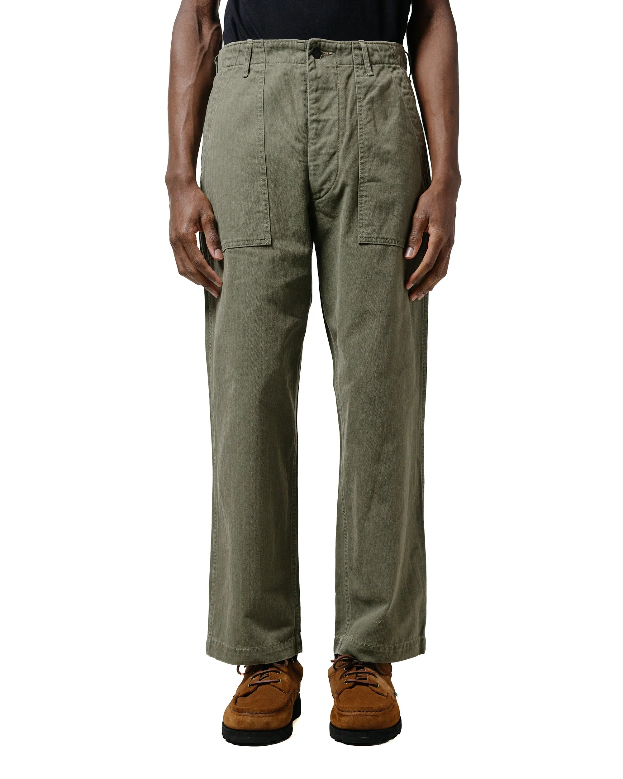 The Corona Utility FP001-01 'Utility Slacks' SZ Military H.B.T Light OG w/ Bio-Wash
