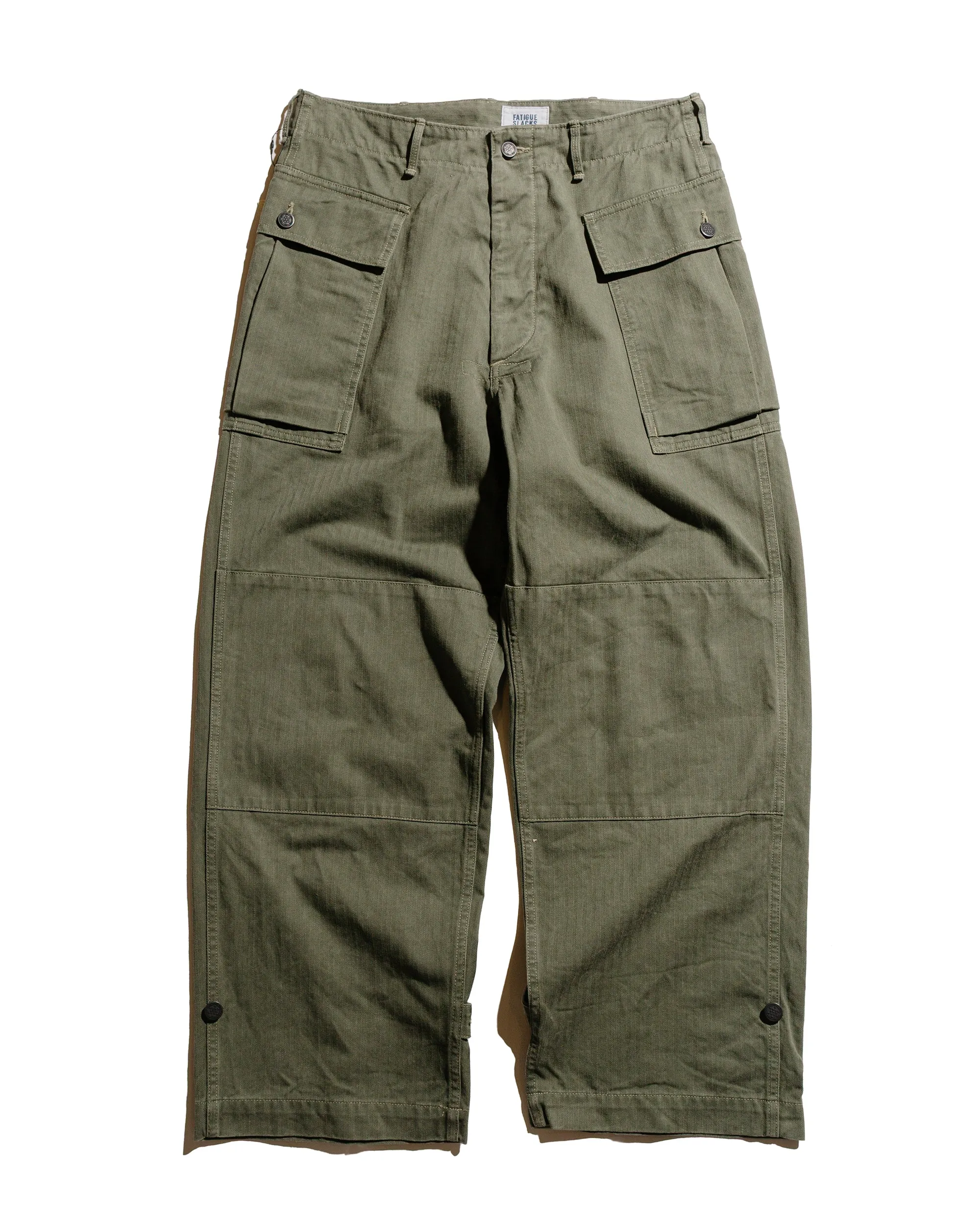 The Corona Utility FP028 M-43 Cargo Slacks SZ Military H.B.T Light OG w/ Bio-Wash