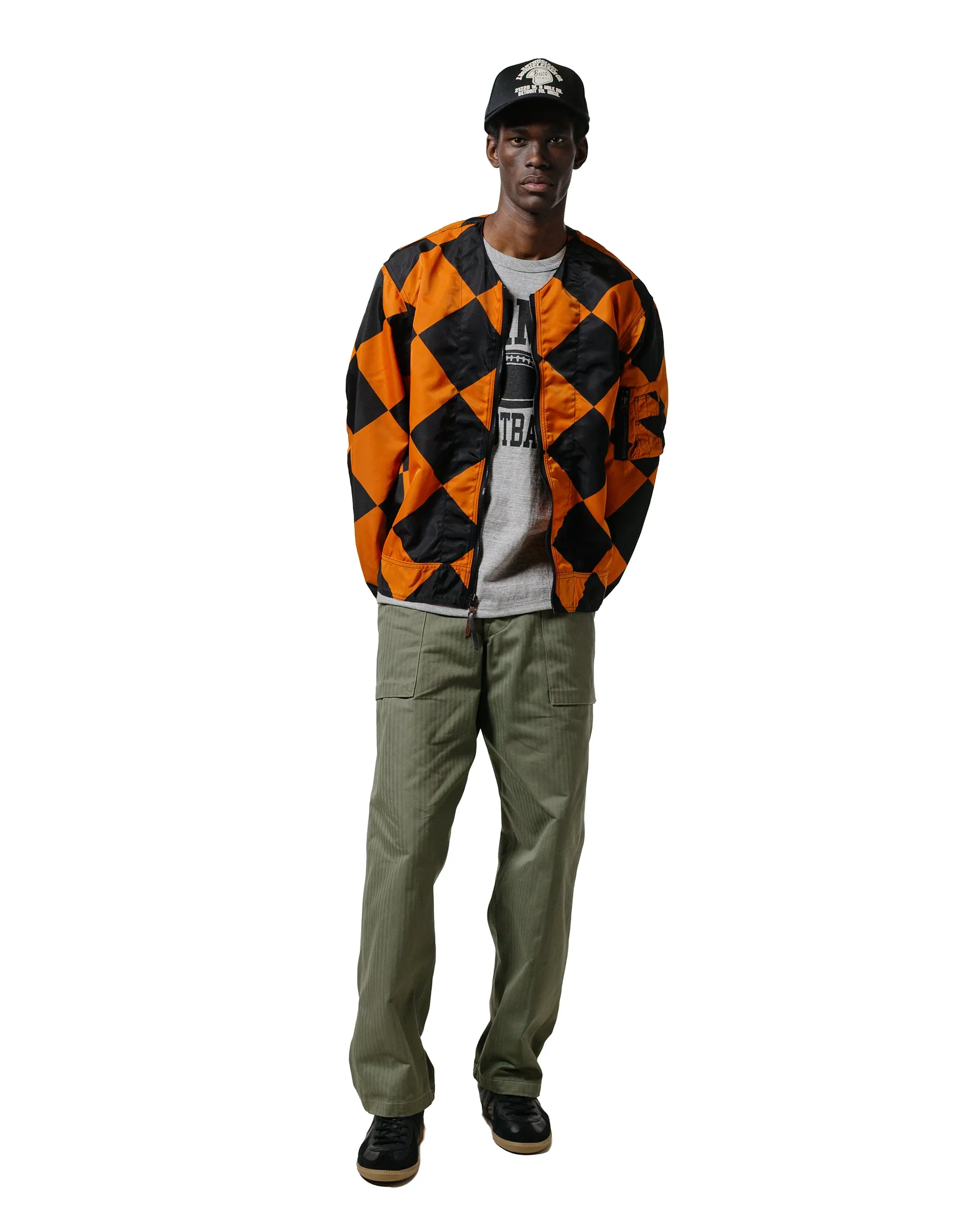 The Real McCoy's MJ25008 Jacket. Linecrewman. Identifying. Type G-1 Orange/Black