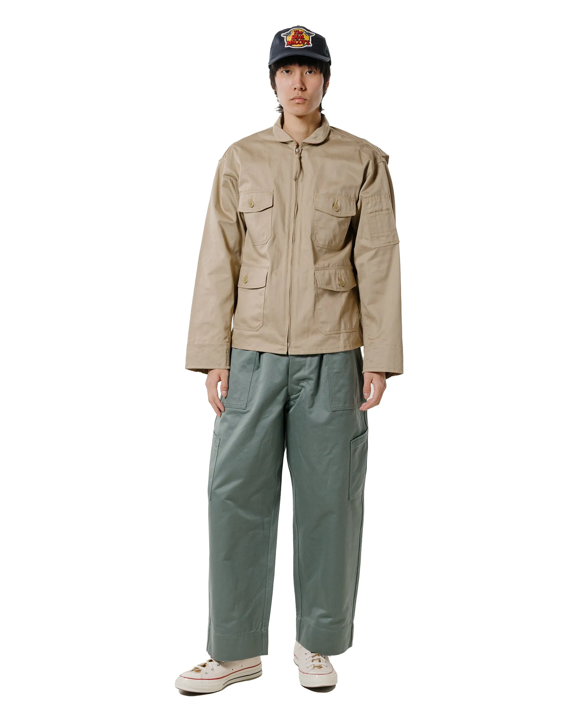 The Real McCoy's MP22103 Trousers. Utility. Cotton / USAF Sage Green