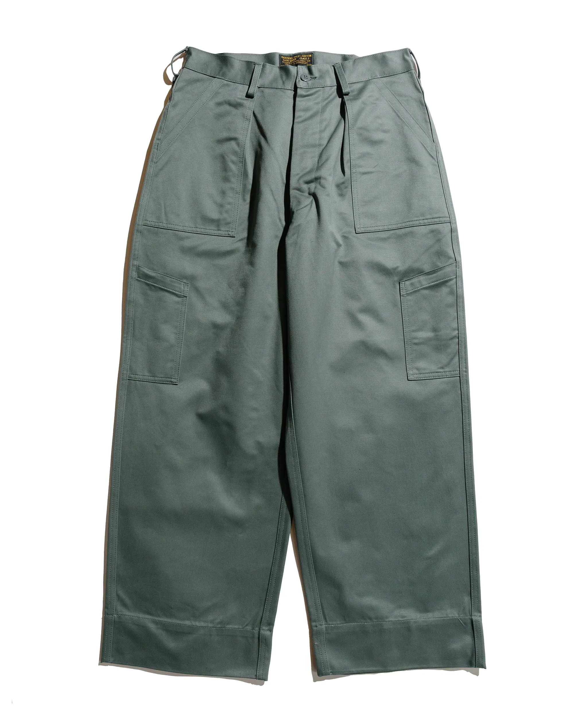 The Real McCoy's MP22103 Trousers. Utility. Cotton / USAF Sage Green