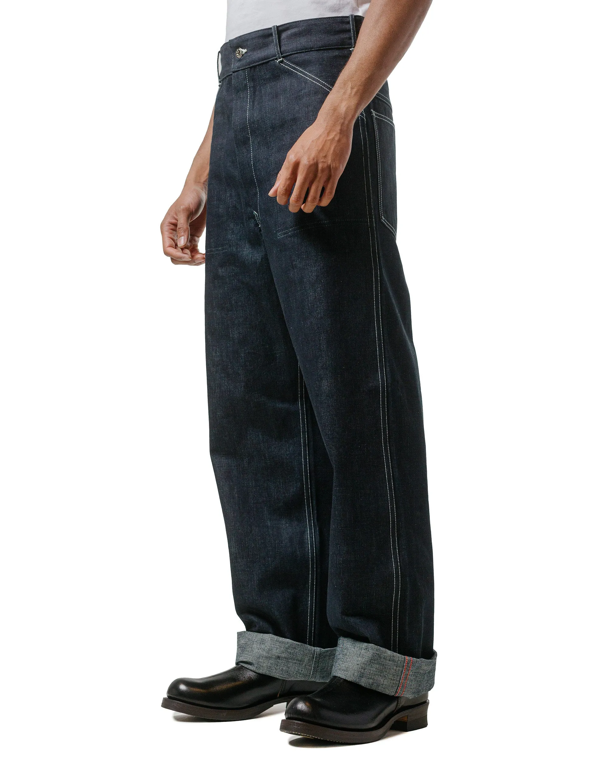 The Real McCoy's MP24005 WWII Denim Work Trousers Indigo