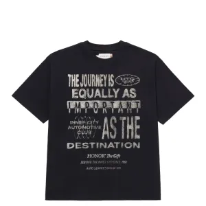 TRAVELLED JOURNEY TEE BLACK