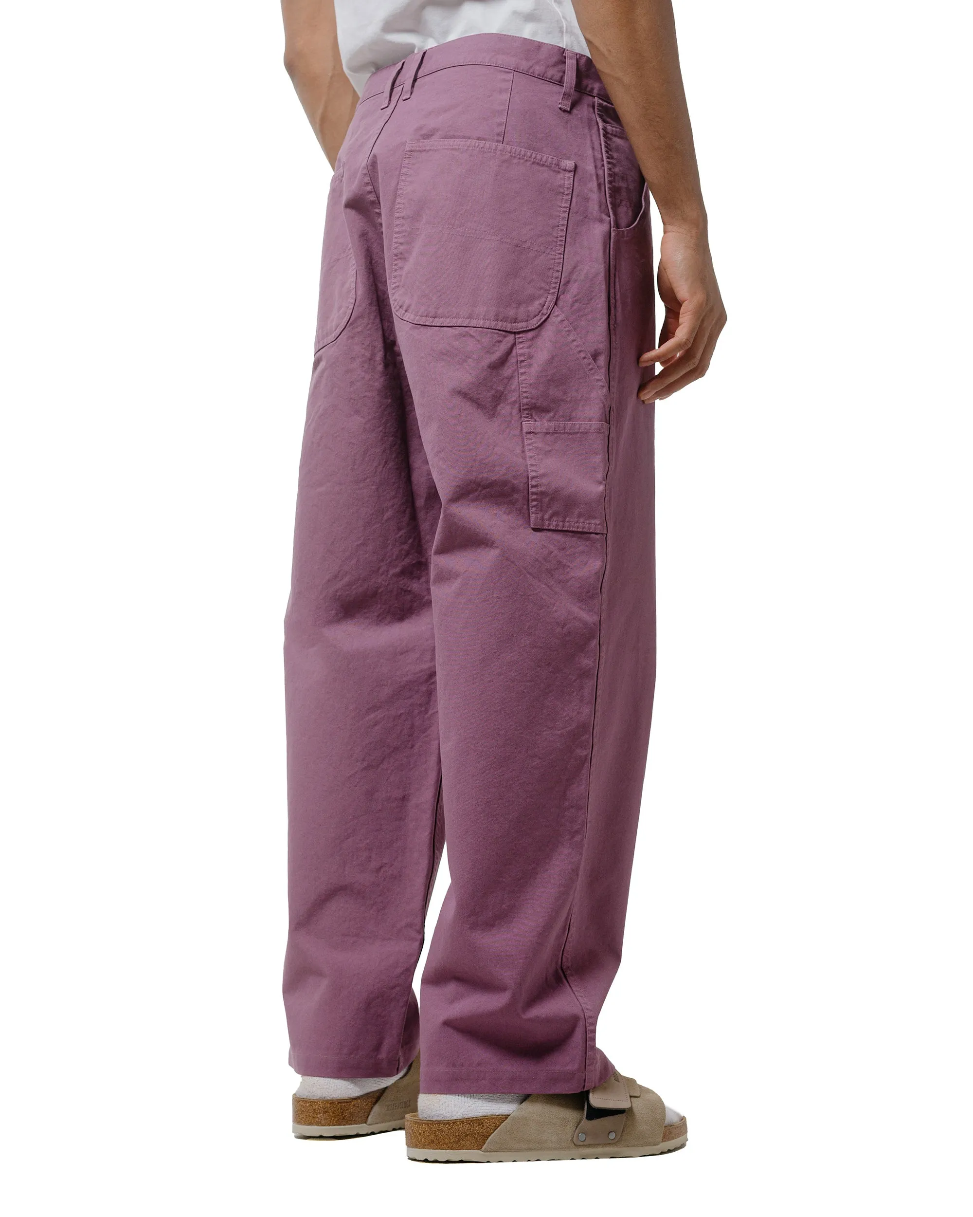 ts(s) Painter Pants Garment Dye Double Twisted Cotton Canvas Cloth Lilac