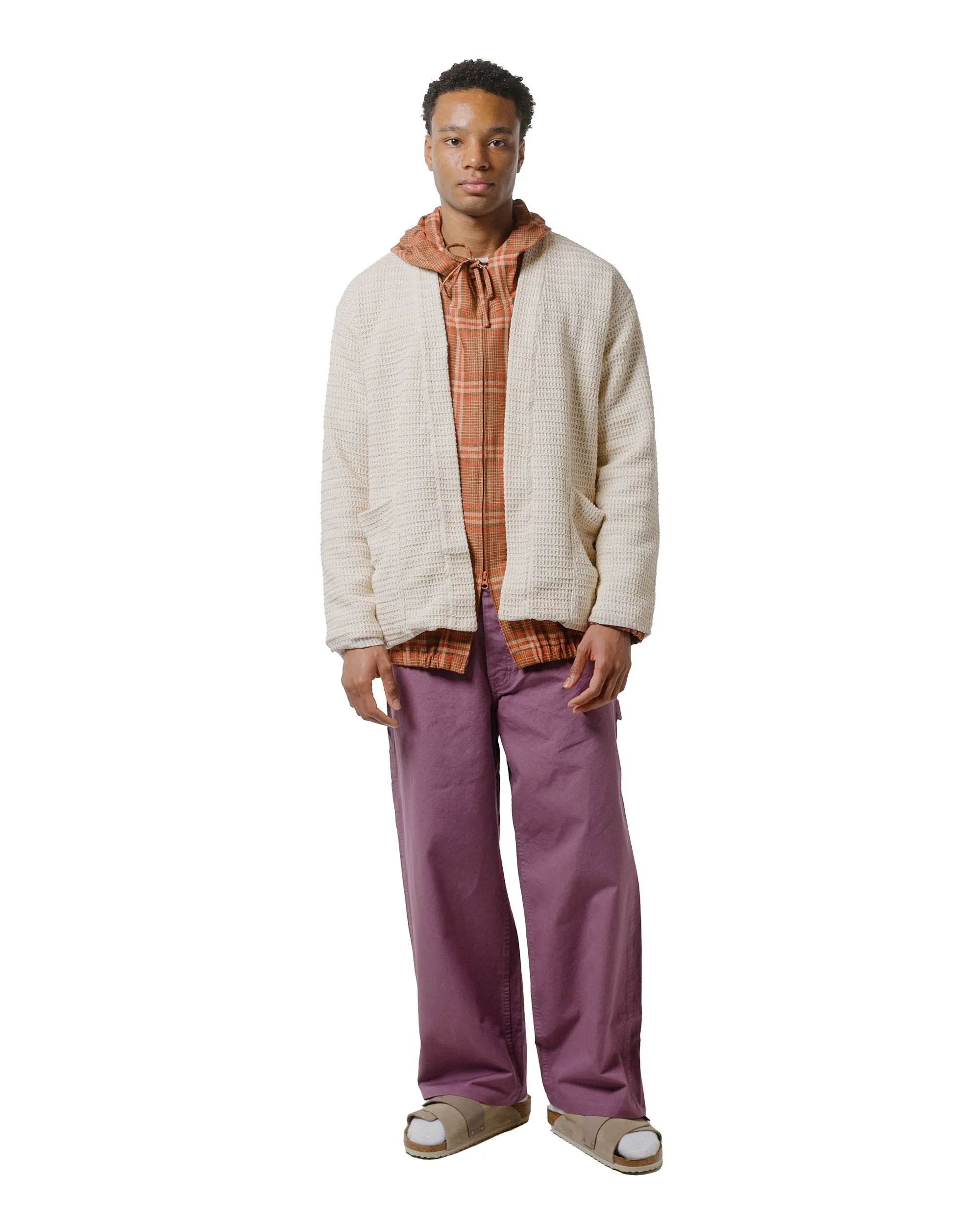 ts(s) Painter Pants Garment Dye Double Twisted Cotton Canvas Cloth Lilac