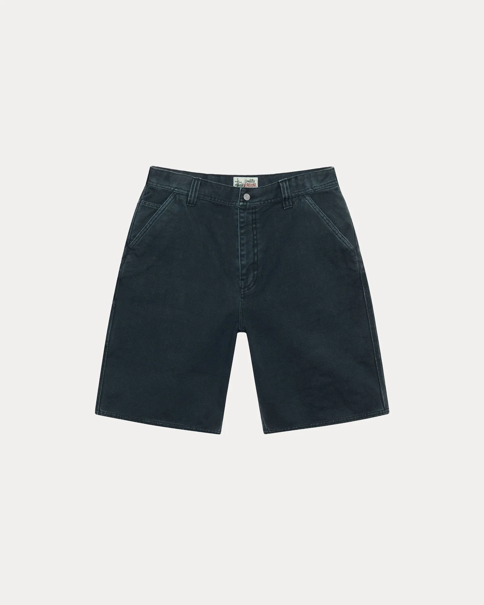 WASHED CANVAS WORK SHORT