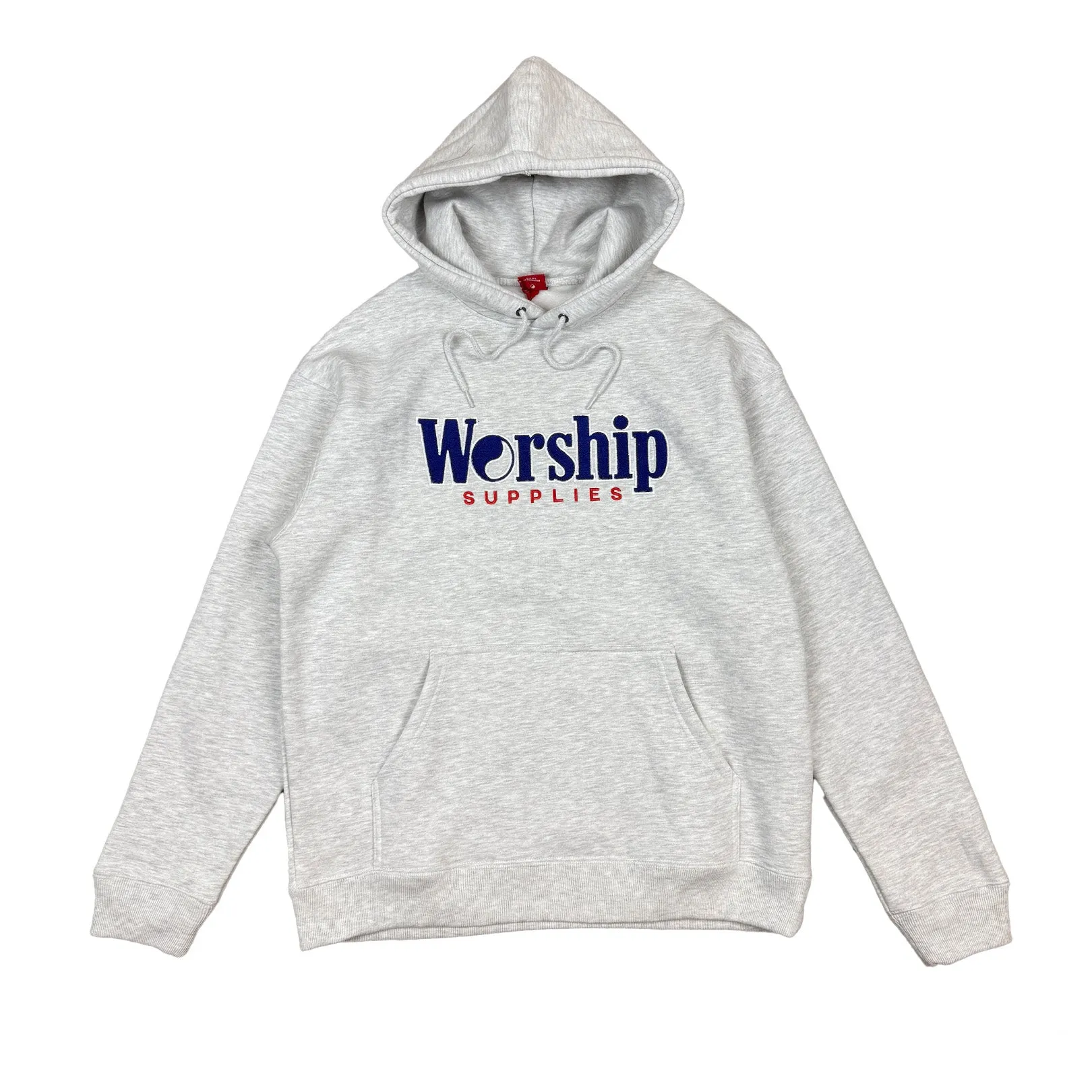 Worship Smoko Fleece Hood Snow Marle